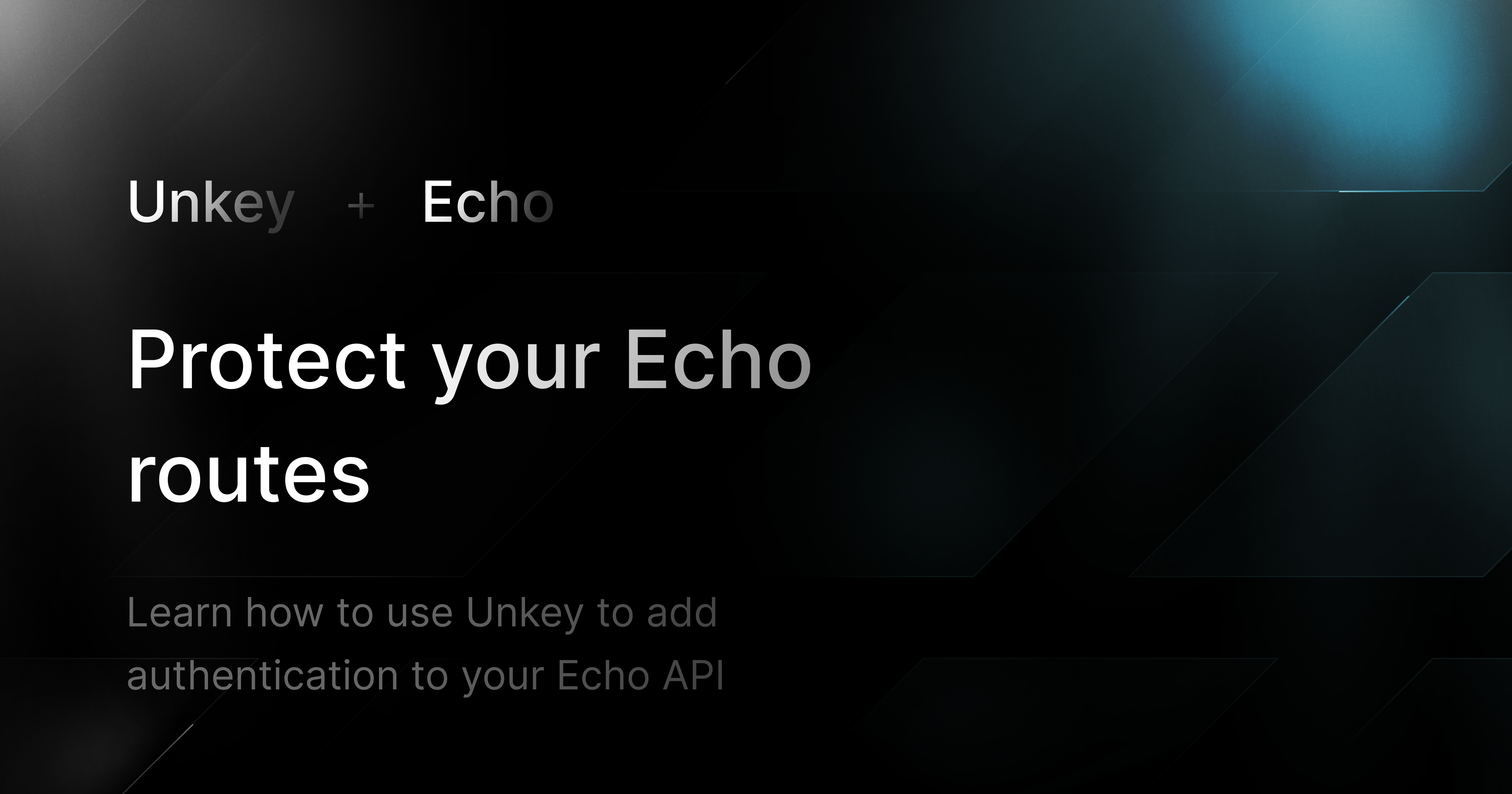 Add API key authentication to your Echo API routes